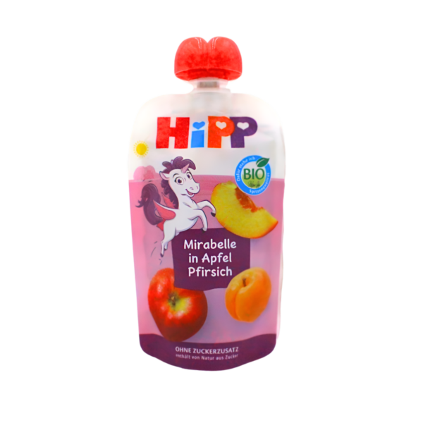 Hippis Bio kašica u vrećici-šljiva,jabuka i breskva 12+mj.100g