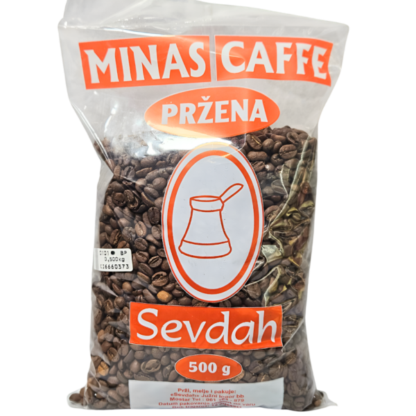 Kafa pržena u zrnu Minas 500 g Sevdah